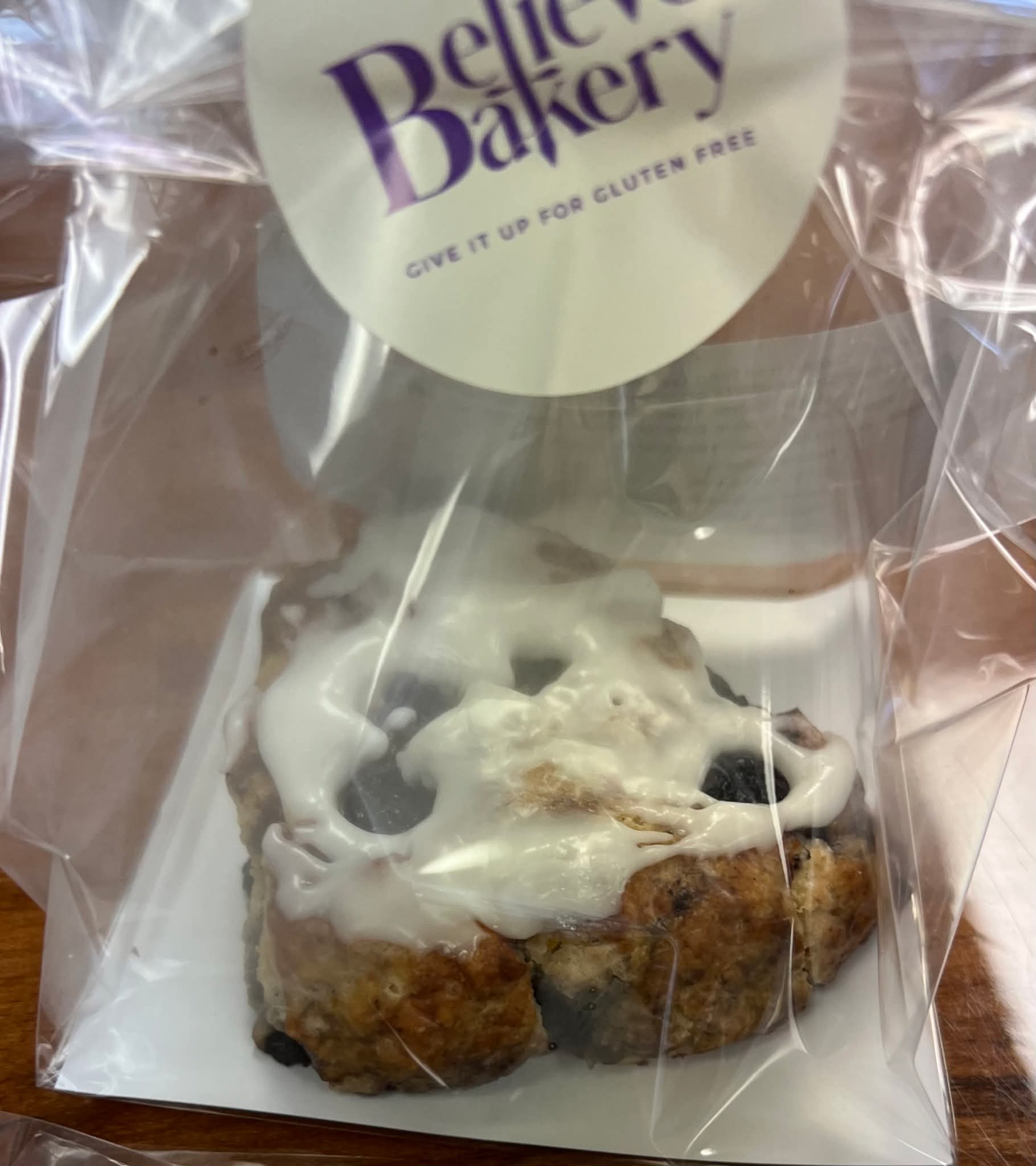 Blueberry Scone with icing
