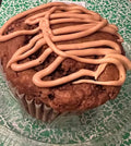 Pumpkin Muffin with caramel drizzle