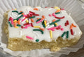 Lemon Brownie with lemon glaze